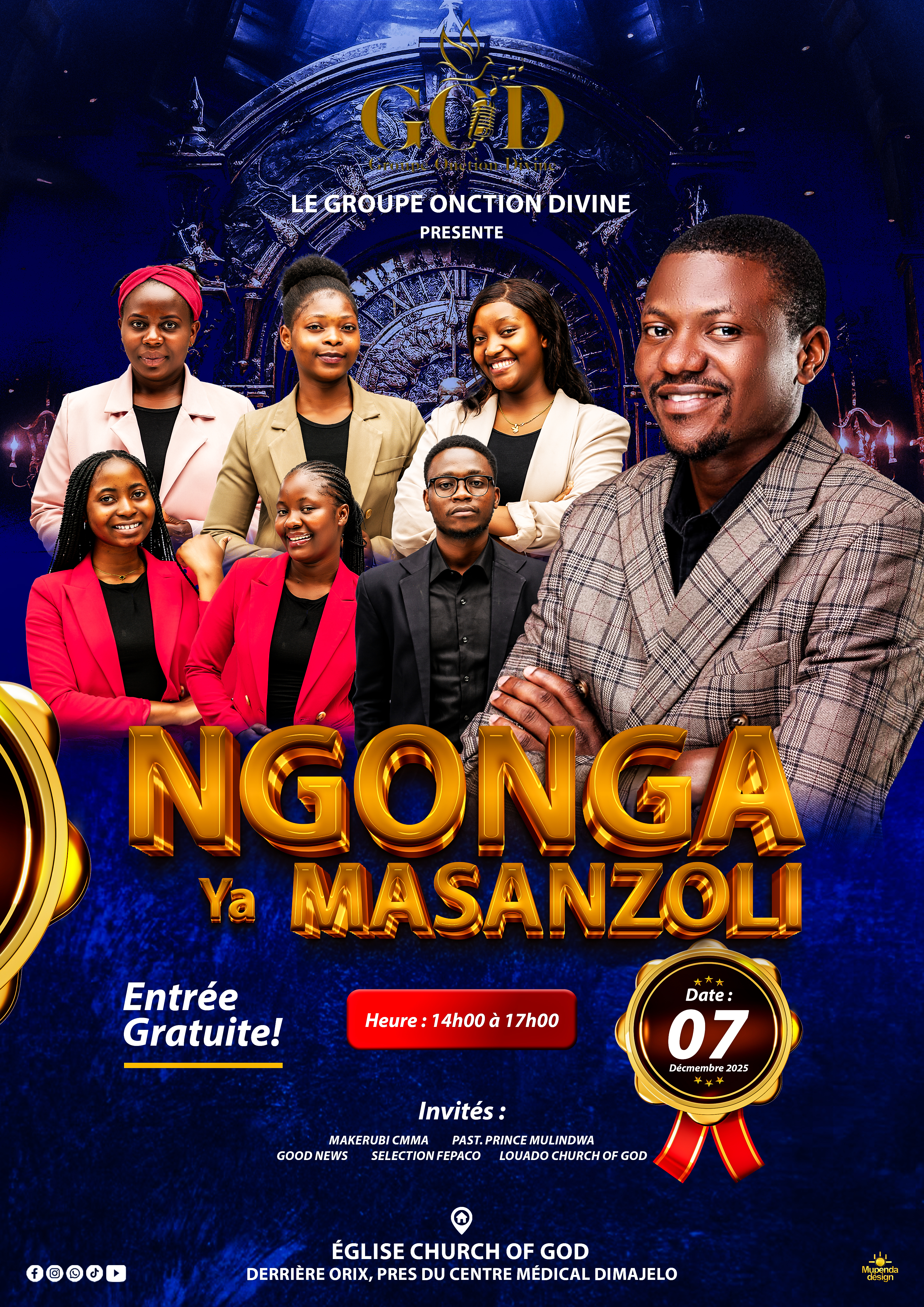 Affiche du Concert Live Ngonga ya masanzoli