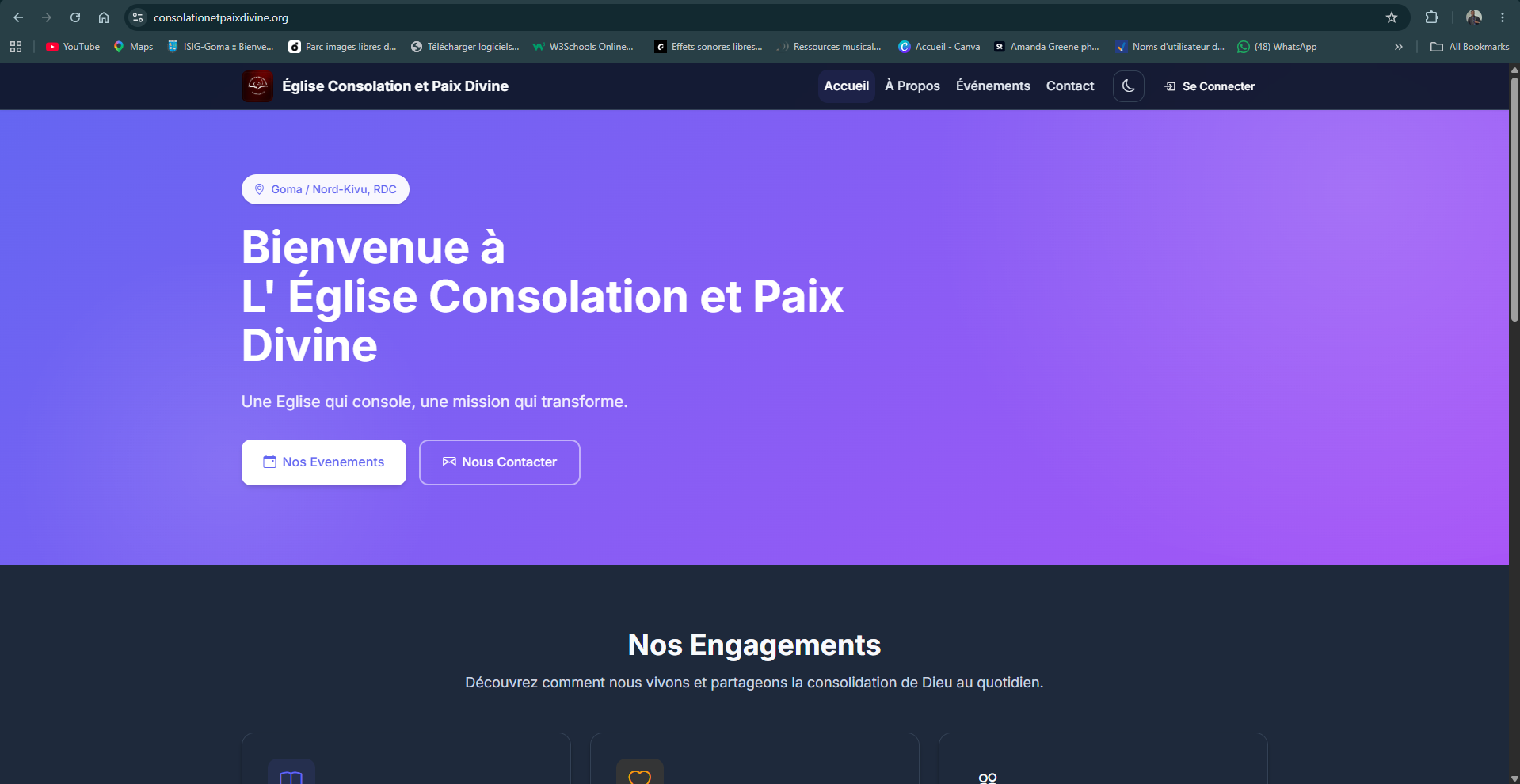 Application web de Gestion Ecclésiastique